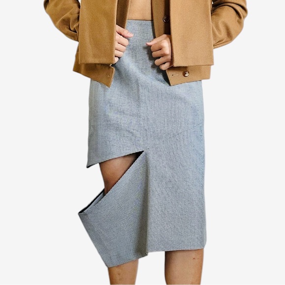 MM6 Maison Margiela 6 Houndstooth Spliced Skirt - Picture 11 of 12